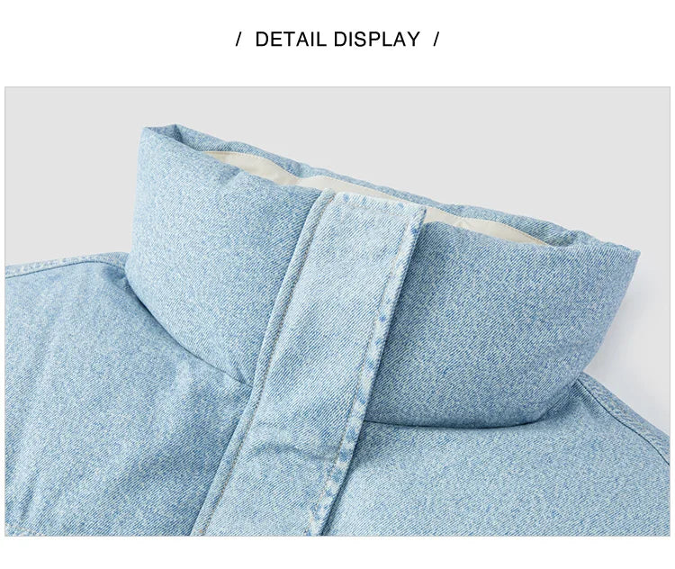 Down Jacket Women Waterproof Patchwork Oversize Stand Collar Winter Trendy Coat