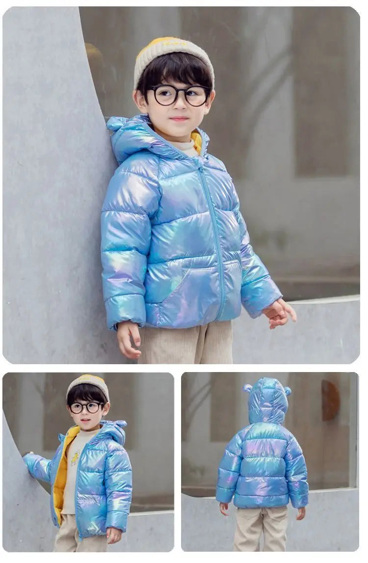 Children's Warm Hooded Coat Jacket