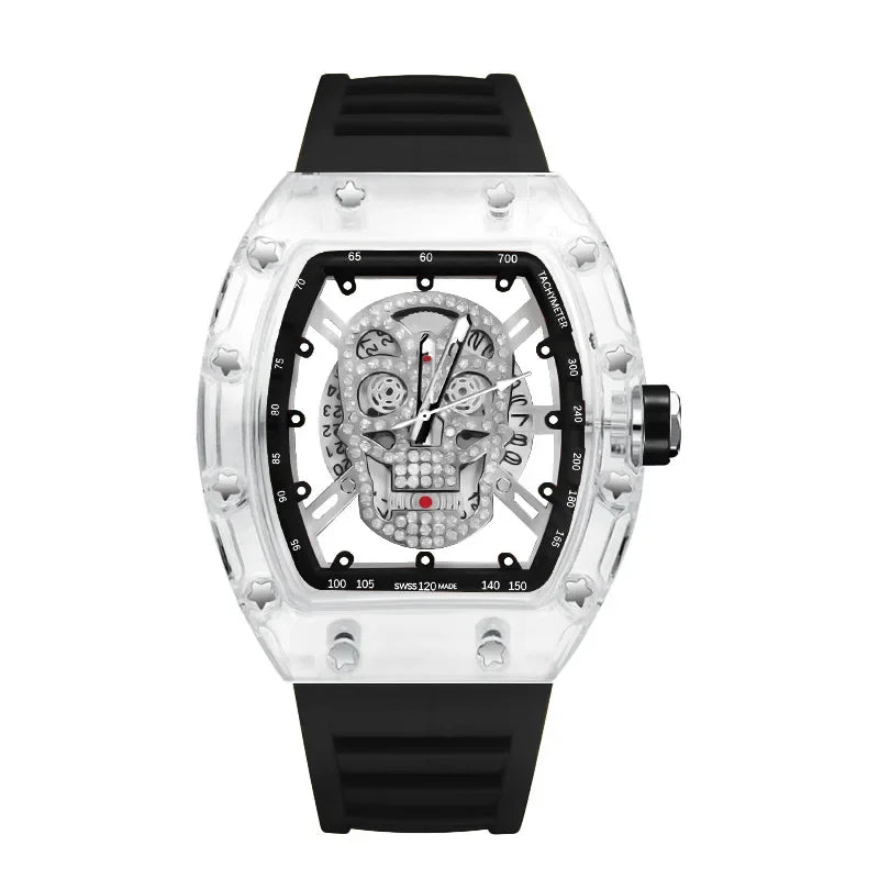 Men's Quartz Wristwatch - Waterproof Luminous Transparent Design