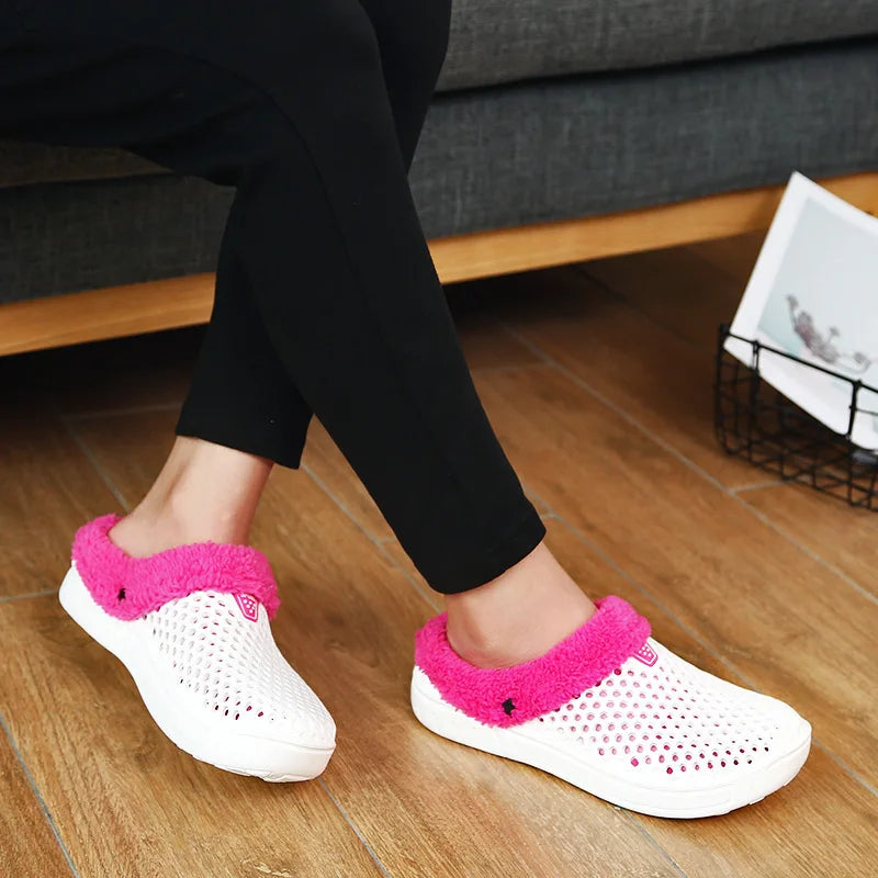 Plush Warm Slippers - Soft Non-Slip Indoor Home Slides