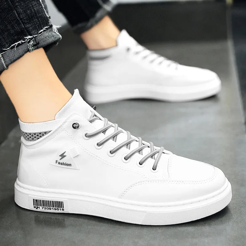 Simple Design Casual Sneakers - Men's Flat Skateboard & Running Trainers