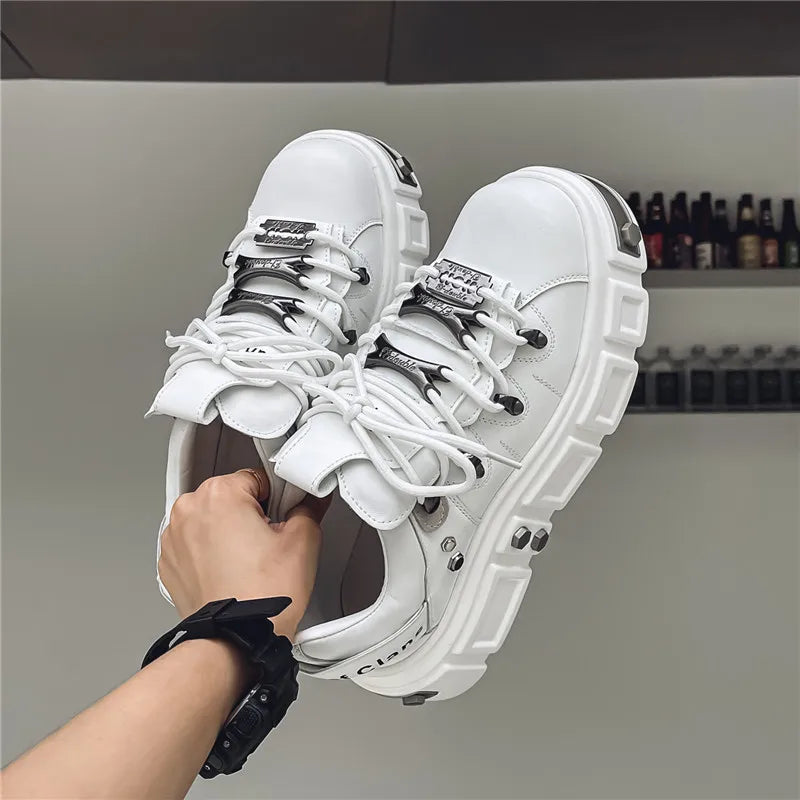 Men's Metal Punk Platform Shoes