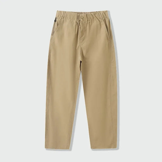 Men's Casual Trousers Slim Fit Ankle-Length Elastic Stretch Pants