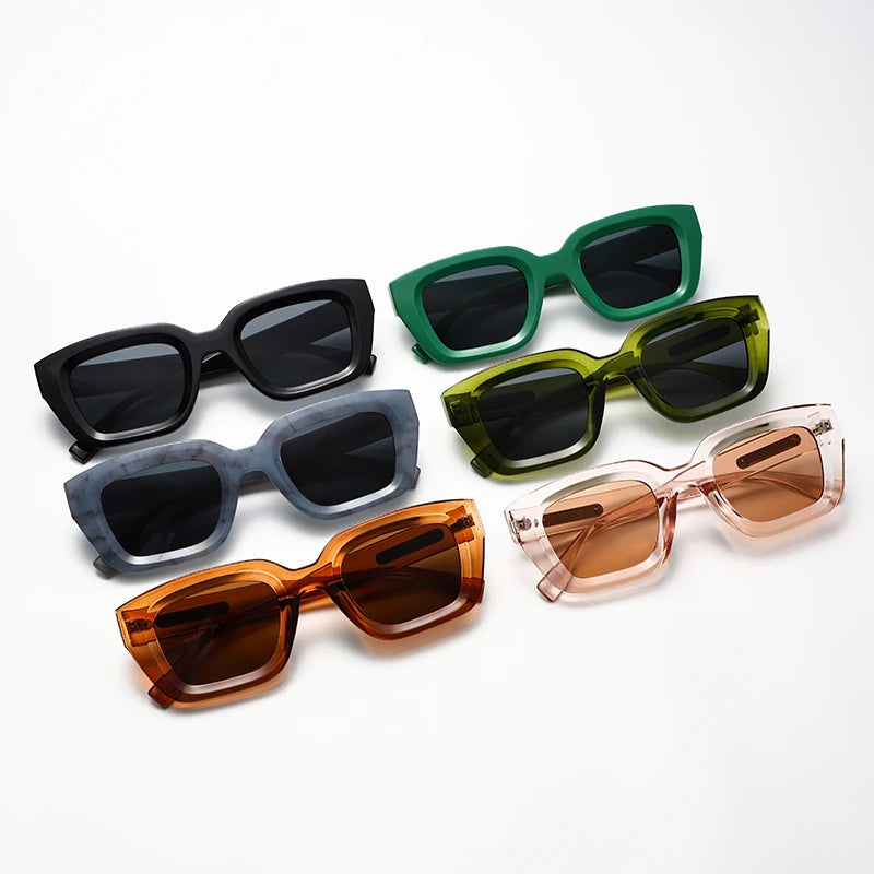 Women's Retro  Square Frame Sunglasses