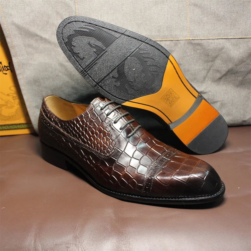 Double Buckle Monk Strap Leather Dress Shoes