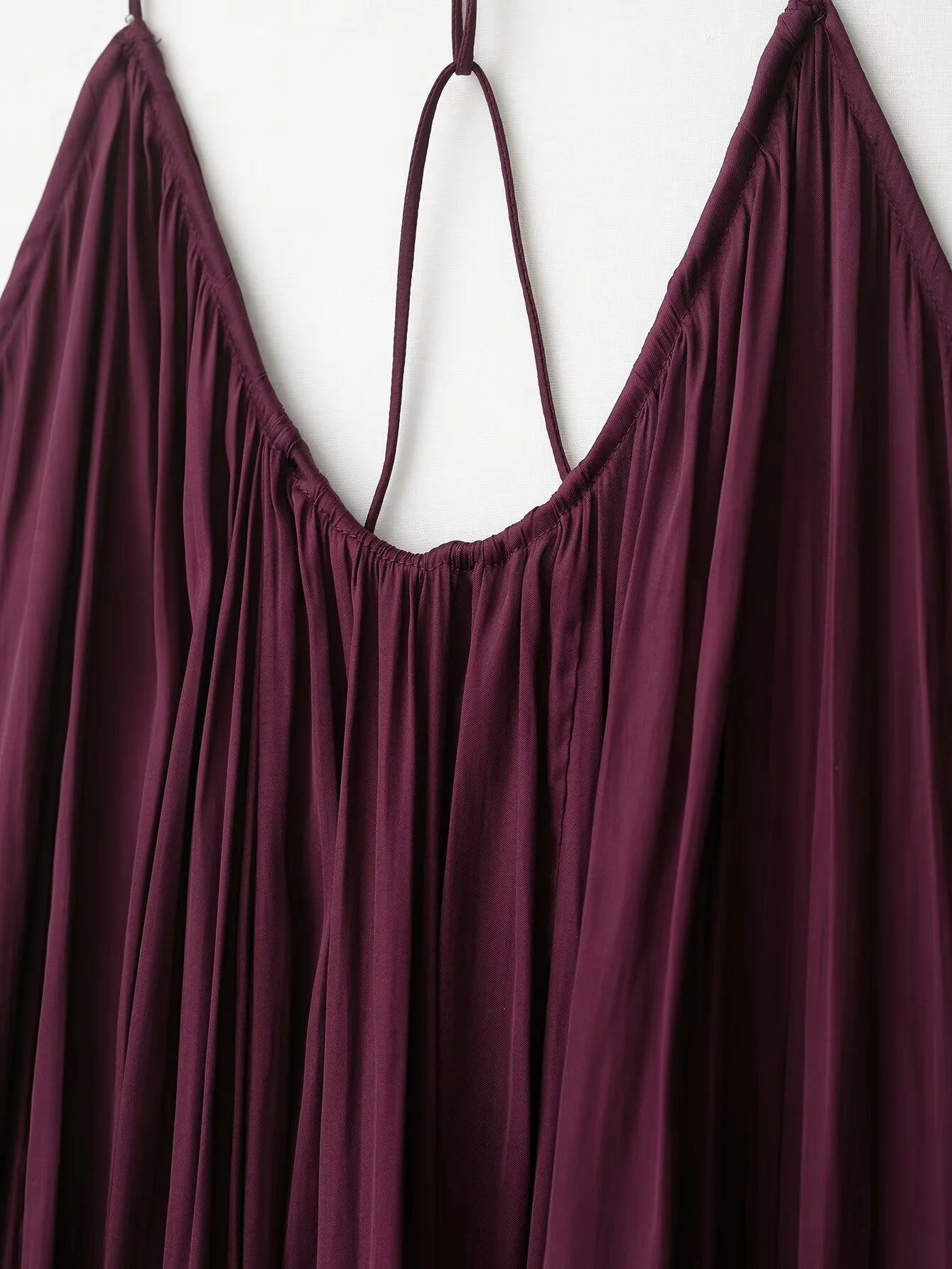 Women's Backless Silk Satin Long Dress - Elegant Summer Evening Style