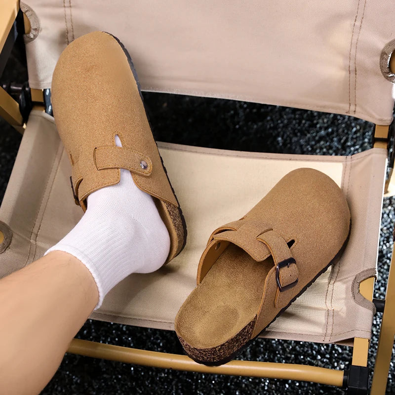 Closed Toe Slippers - Men's Buckle Design Indoor & Outdoor Garden Clogs