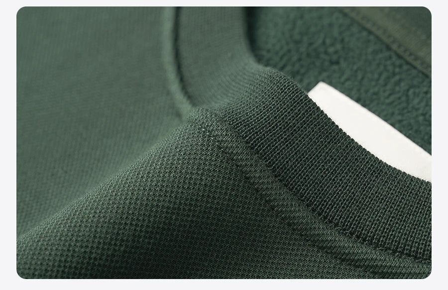 Men's 460gsm Warm Fleece Fabric Casual Quality Pullover Sweatshirt