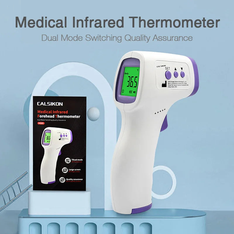 Dr.isla LCD Forehead Non Contact Infrared Medical Thermometer Body Temperature Fever Measure