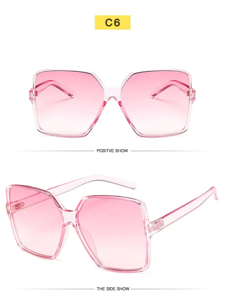 Women's Oversized Gradient Eyewear Sunglasses UV400