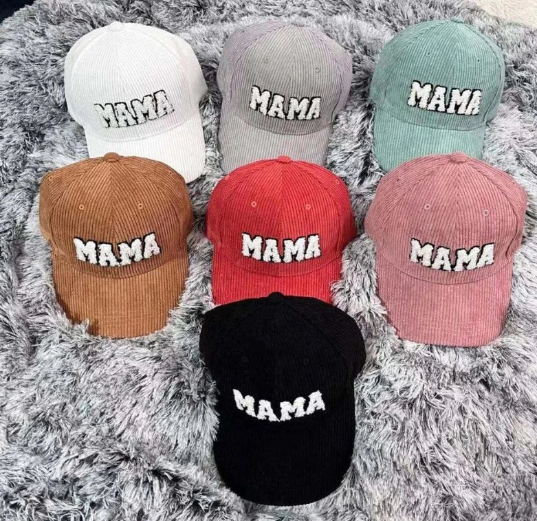 Parent-Child Kids Adult Hats Leopard/Letter Printed Corduroy Baseball Caps Outdoor