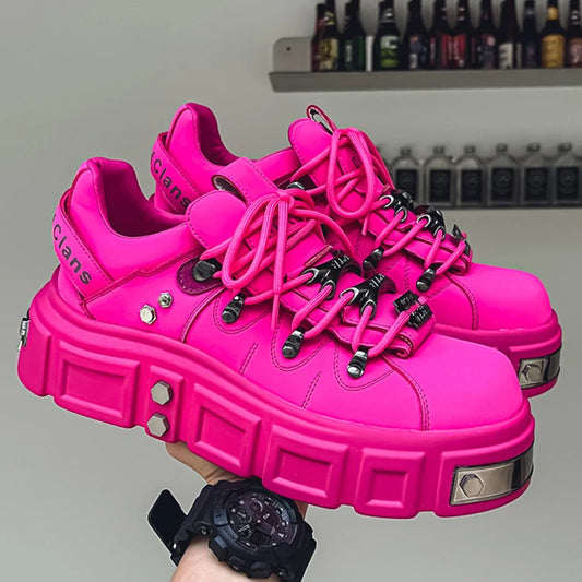 Men's Metal Punk Platform Shoes