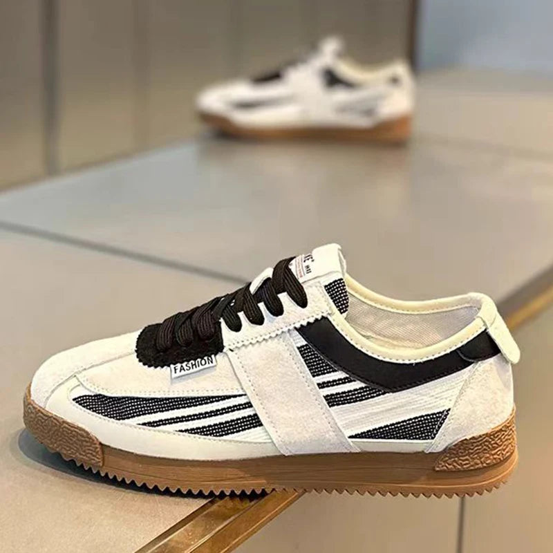 Men's Platform Casual Sneakers - Lace-Up Sports Running Shoes