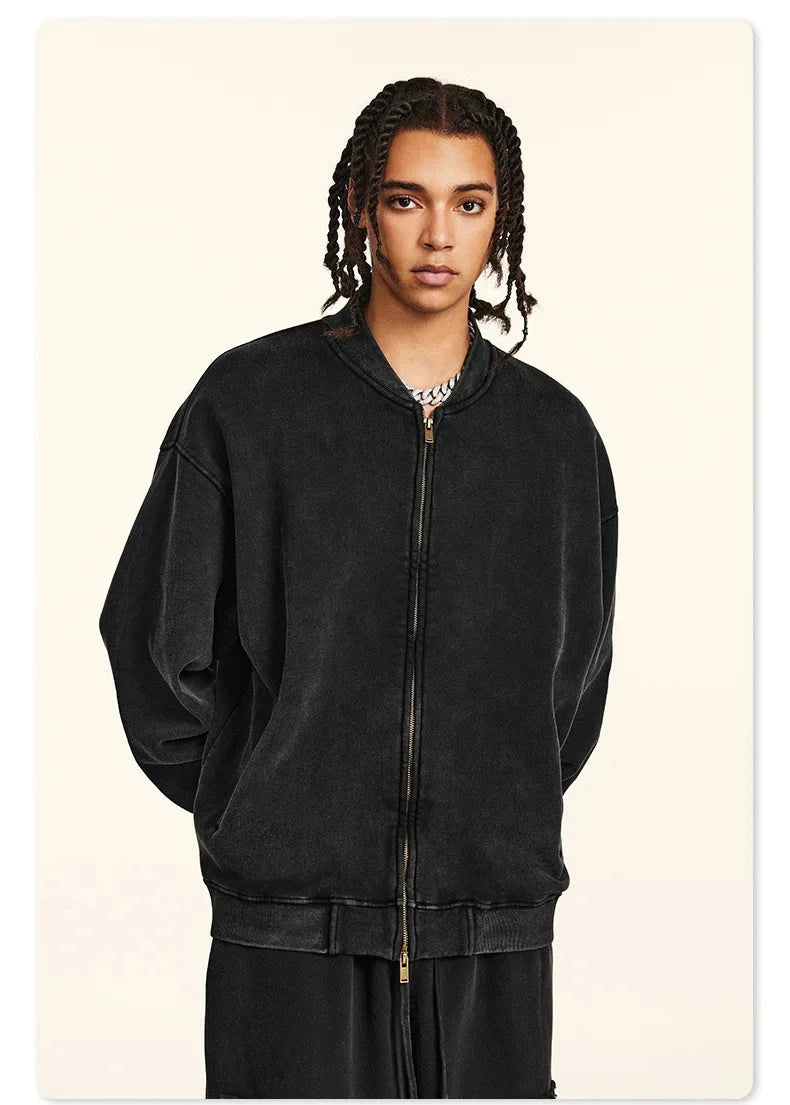 Men's Loose Sweatshirt Jacket