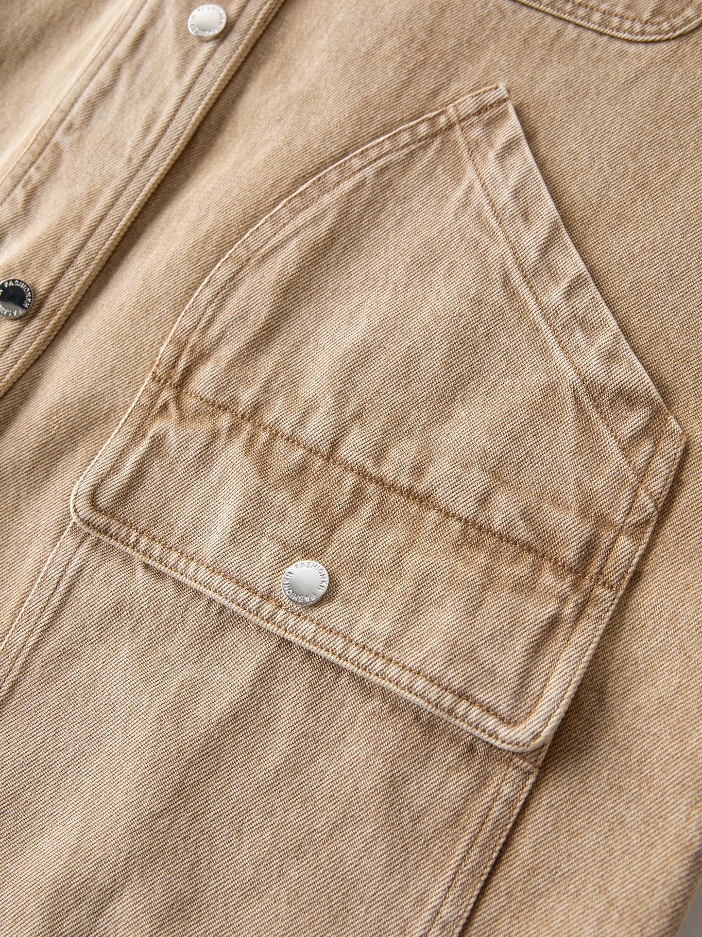 Contrast Wash Denim Jacket