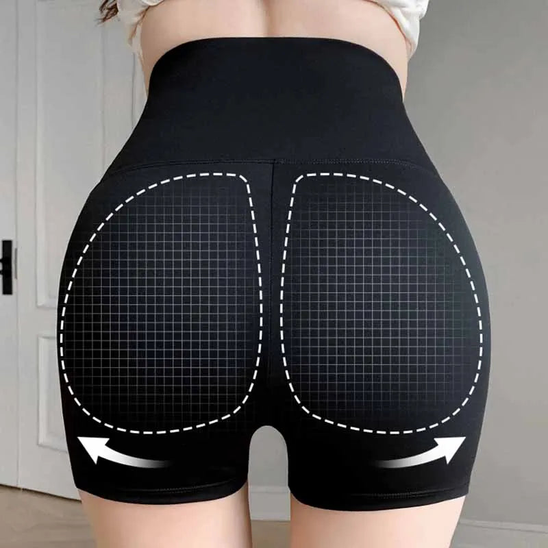 Seamless Women Sports Shorts High Waist Fitness Jogging Body Shaping Boxers Push Up Scrunch Biker