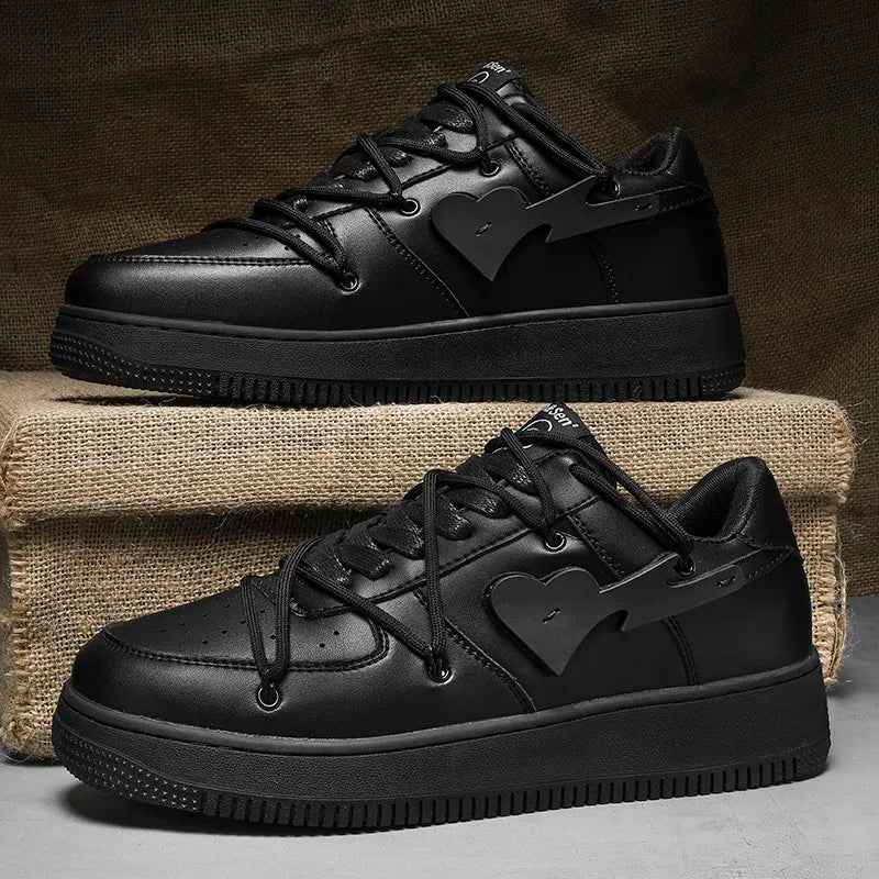 Men's Casual Creative Heart Tennis Sport Running Skateboard  Sneakers Walking Jogging Trainers