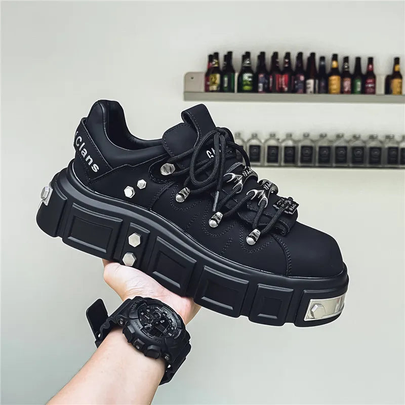 Men's Metal Punk Platform Shoes