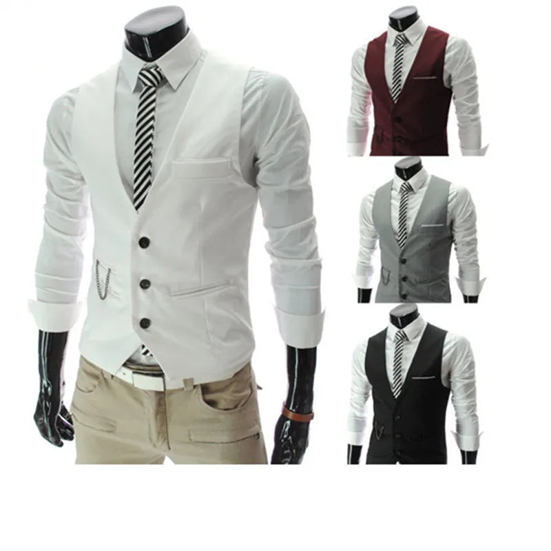 Men Sleeveless Waistcoat