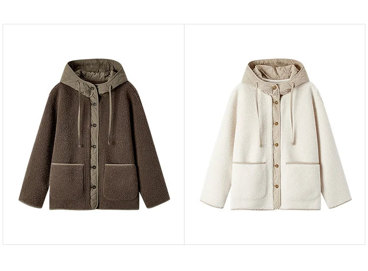 Women's Fleece-Like Cotton Winter Jacket - Thickened Warm Coat