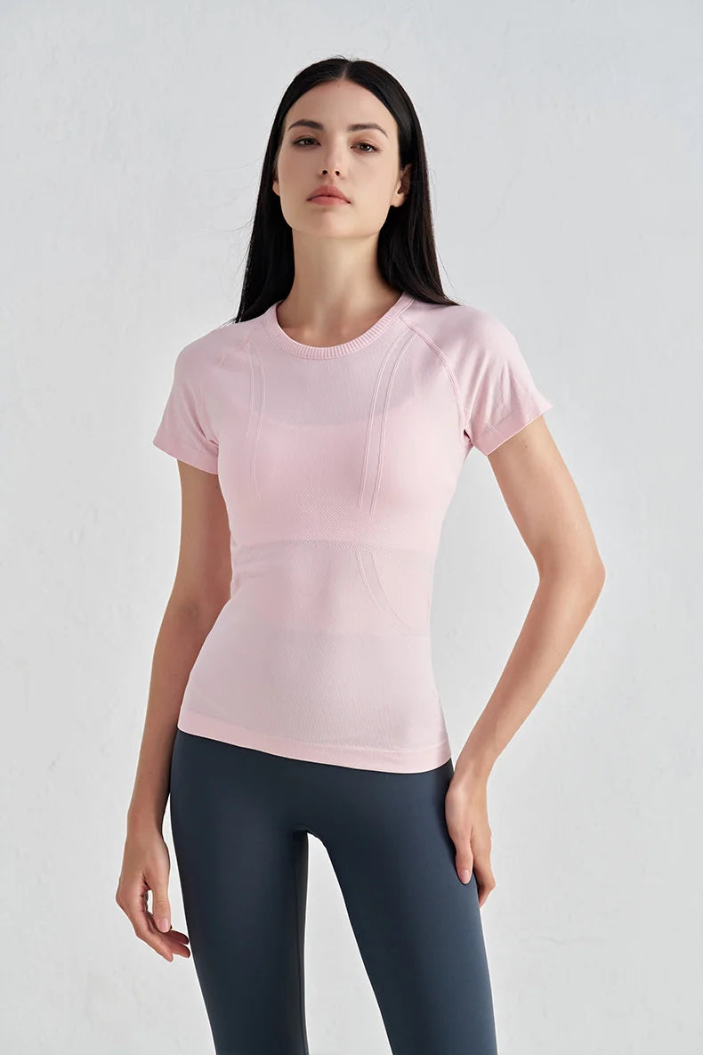 Seamless Short Sleeve Fitness Top