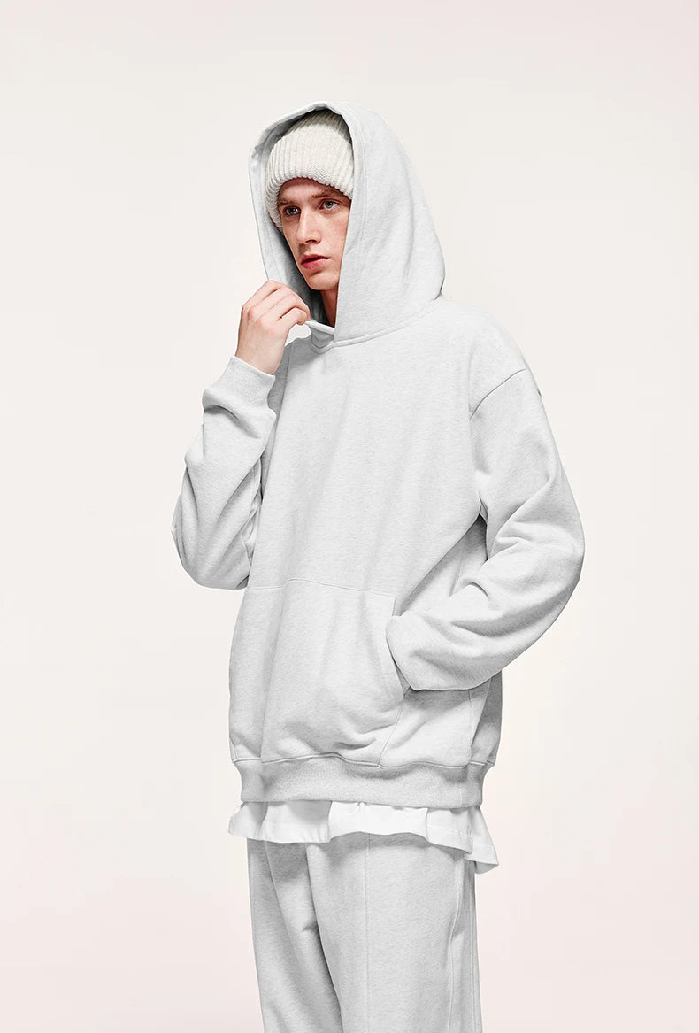 Unisex 460gsm Heavyweight Premium Cotton Oversized Plain Hoodie