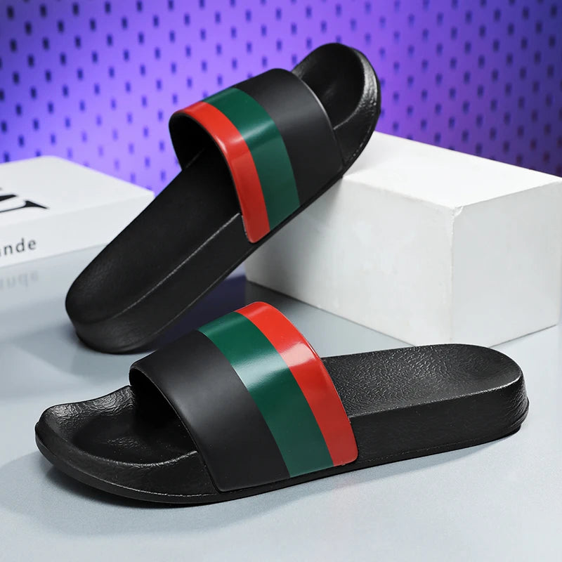 Men's Summer Slippers Sports Quick Dry Beach Sandals Flip Flops Slides