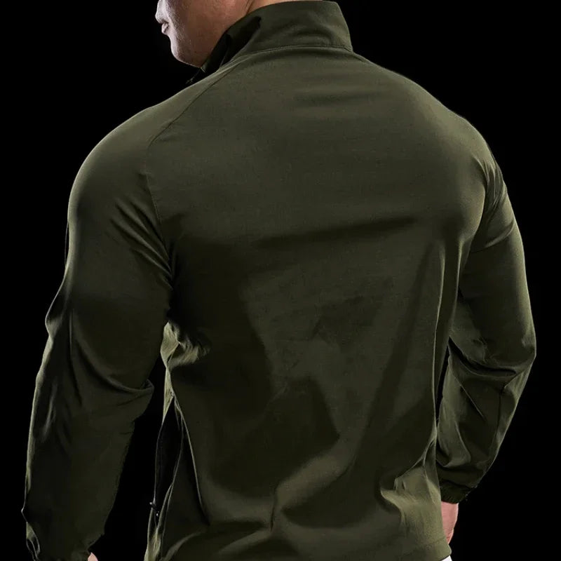 Men's Thicker Pullover Zipper Pullover  Run Outdoor Turtleneck Sweatshirt