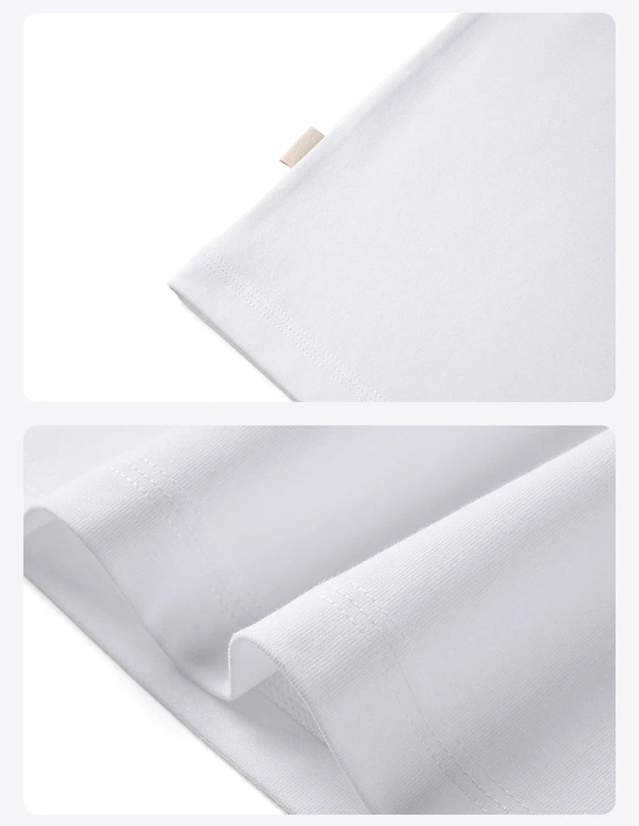 Men's Oversized Cool-Touch T-Shirt with Letter Print