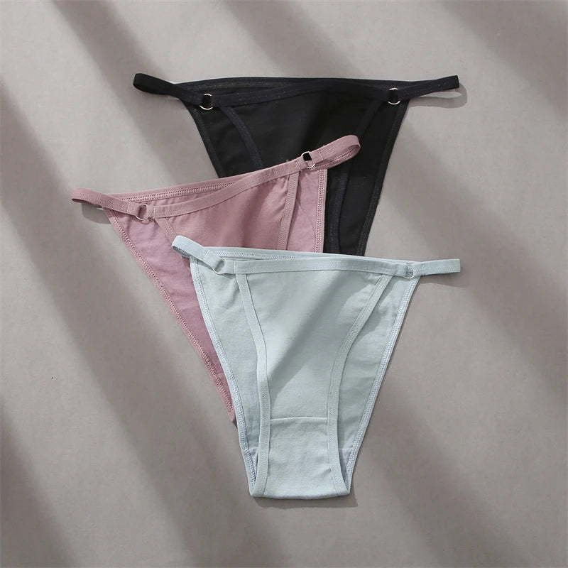 Women's Cotton Briefs Low Waist Seamless Underwear  Bikini Breathable Lingerie