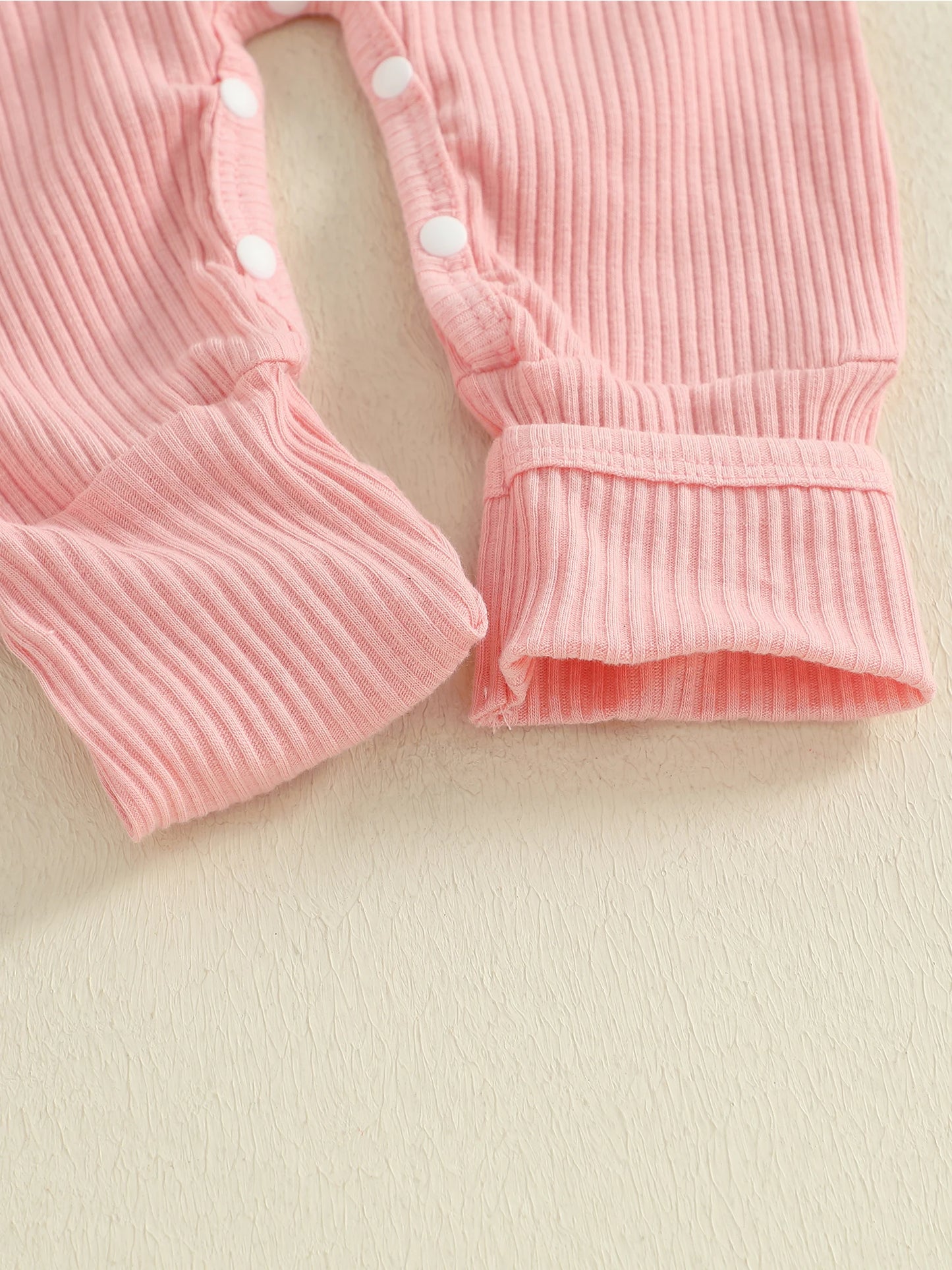 Baby Christmas Romper - Letter Hat Print Long Sleeve Jumpsuit with Headband (0-18M)