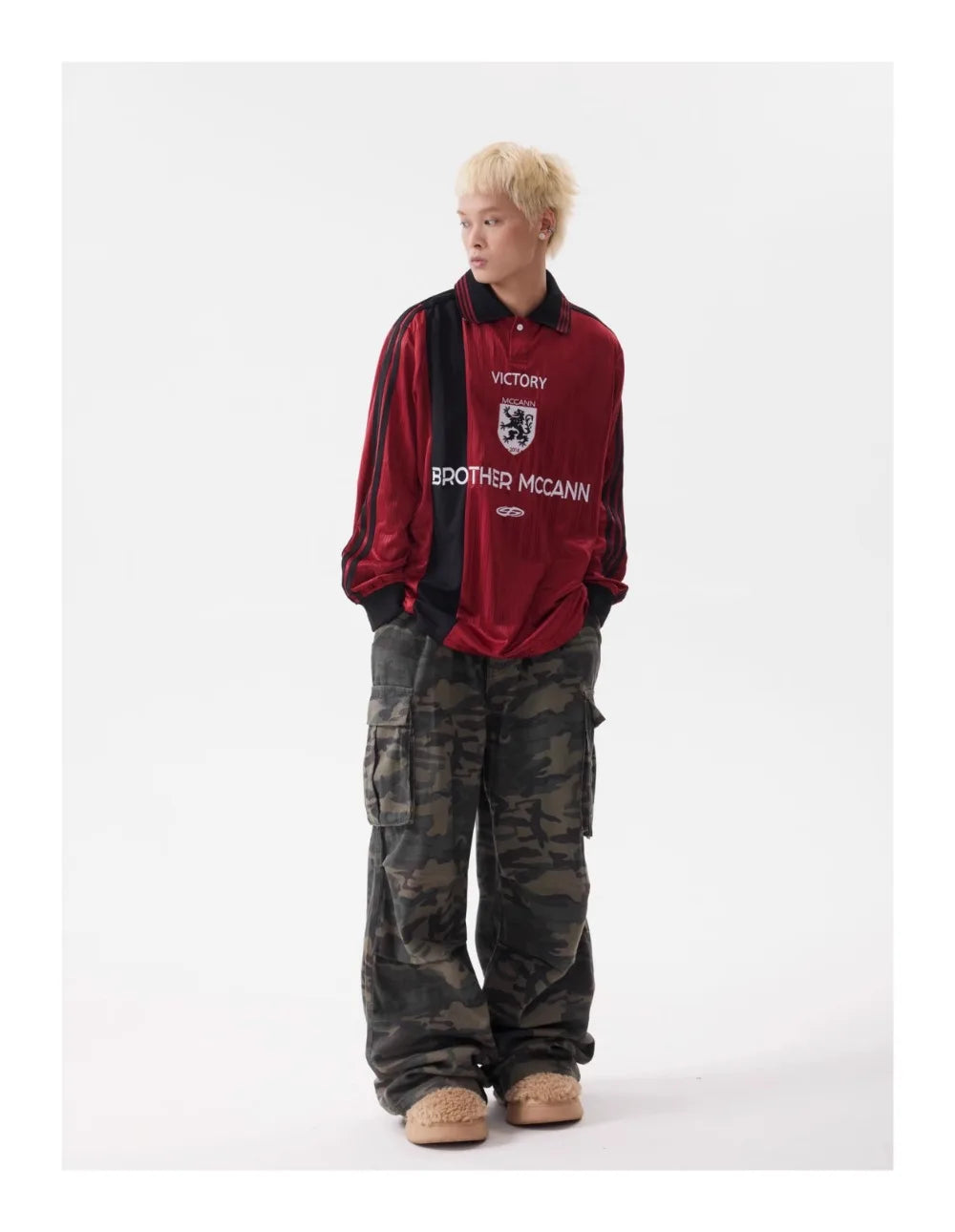 Men's Vintage Multi-pocket Pleated Camouflage Overalls Camo Colossus Baggy Pants