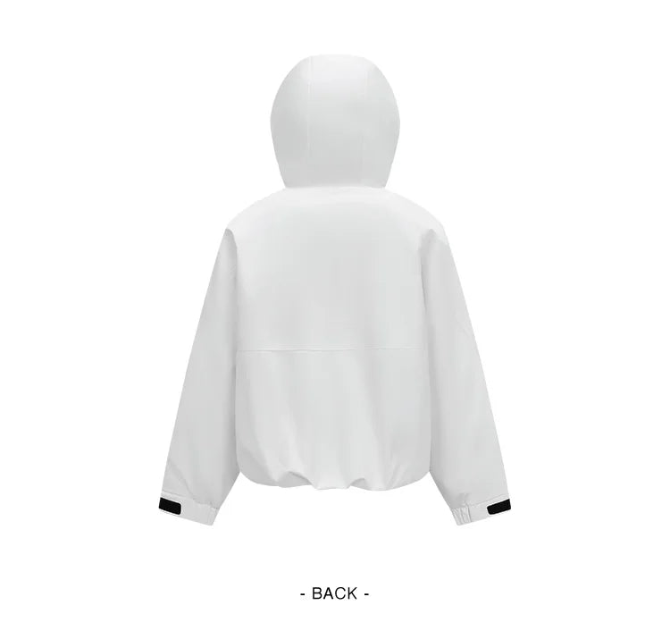 Lightweight Loose Fit Colorblock Hooded Down Jacket - Winter Casual Street Style