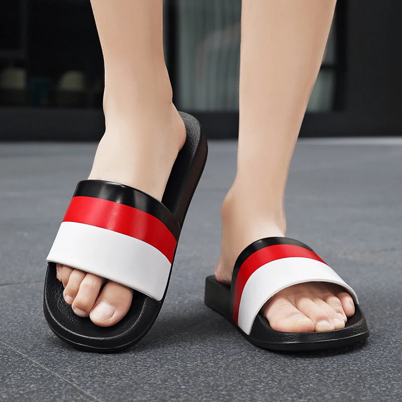 Men's Summer Slippers Sports Quick Dry Beach Sandals Flip Flops Slides