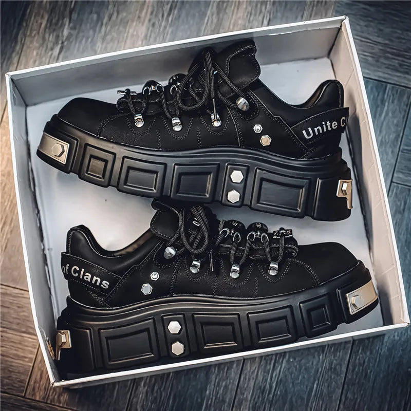 Men's Metal Punk Platform Shoes