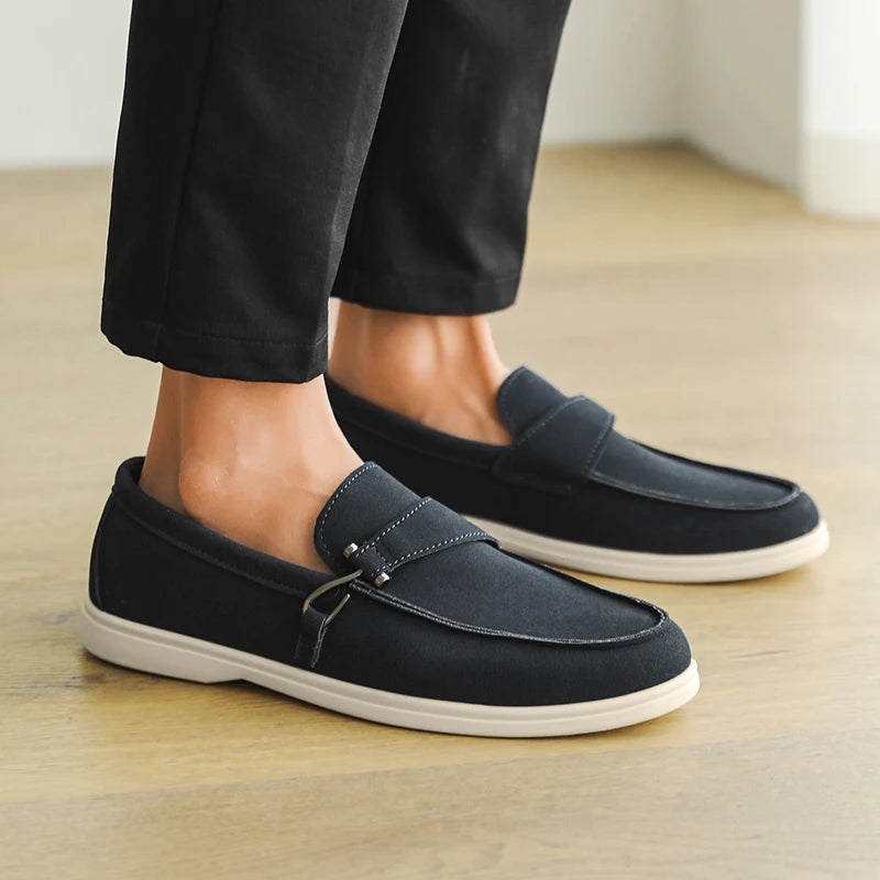 Men's Autumn Slip-On Loafers - Comfortable Soft Tennis & Driving Shoes