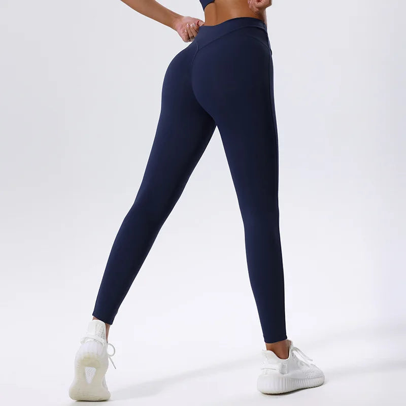 Women's High Waist Sports Leggings Slim Fit Super Stretch Yoga Pants  Butt Lift Workout Tights Gym Clothes Sportswear