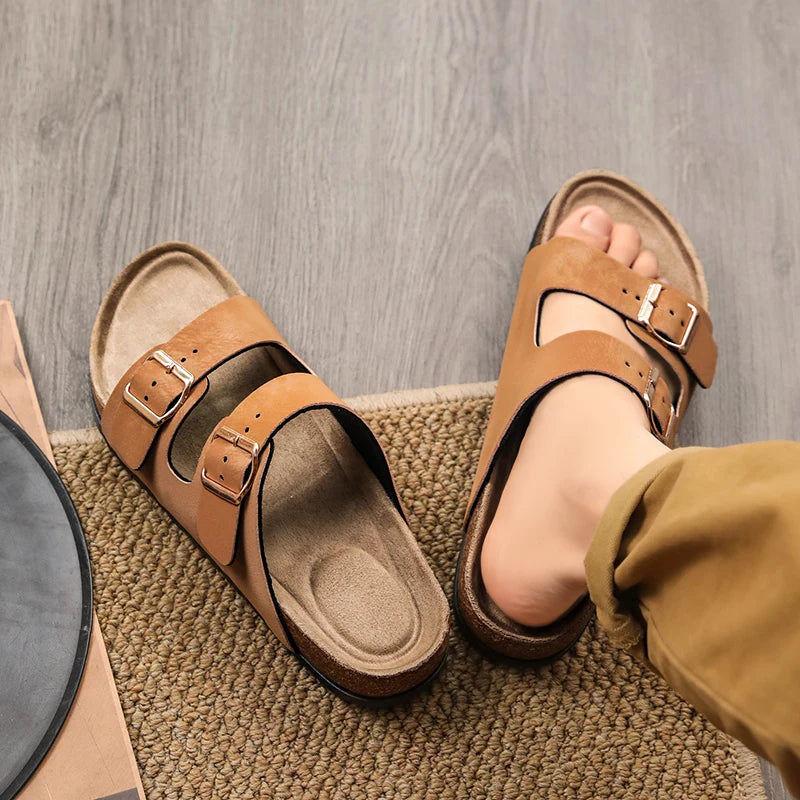 Buckle Design Slippers - Men's Indoor & Outdoor Garden Clogs