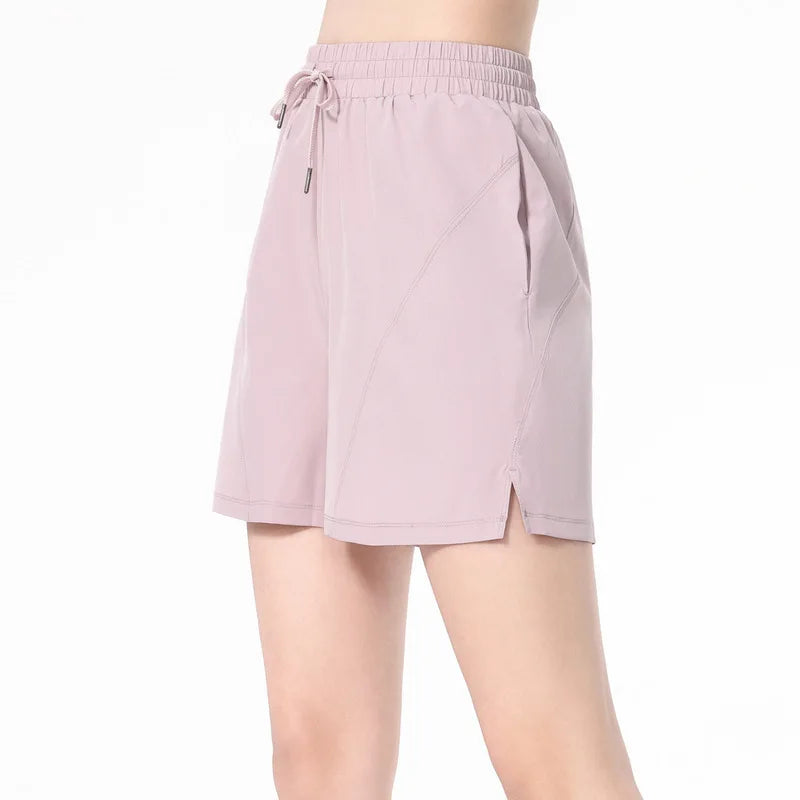 Women's Loose Running Shorts | Drawstring Waist with Pockets, Quick Dry S–XL