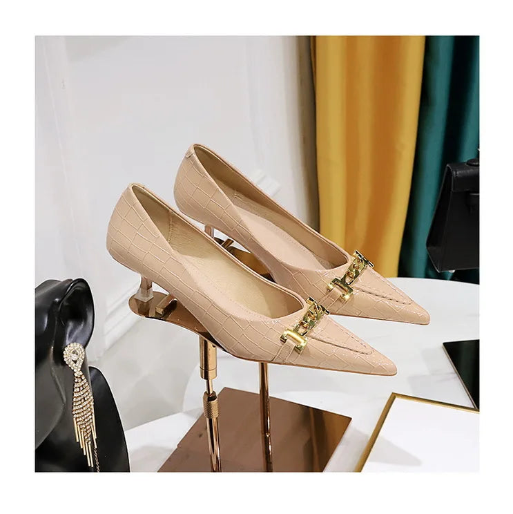 Patent Leather Stiletto Pumps - Professional Office Heels Available in 12 Colors