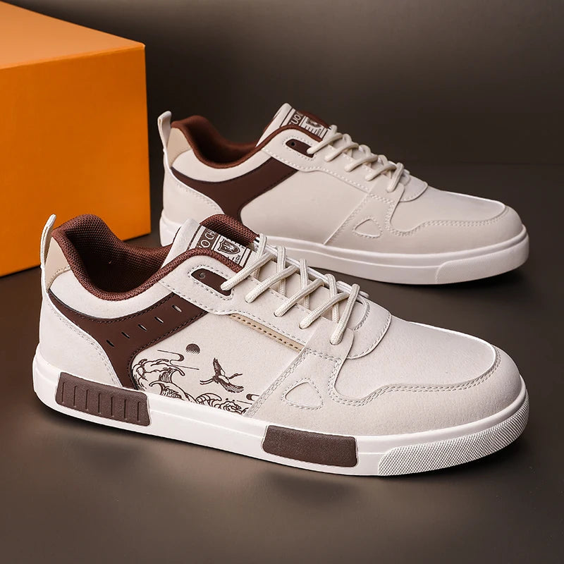 Men's Casual Versatile Skateboard Sports Shoes Lace Up  Sneakers