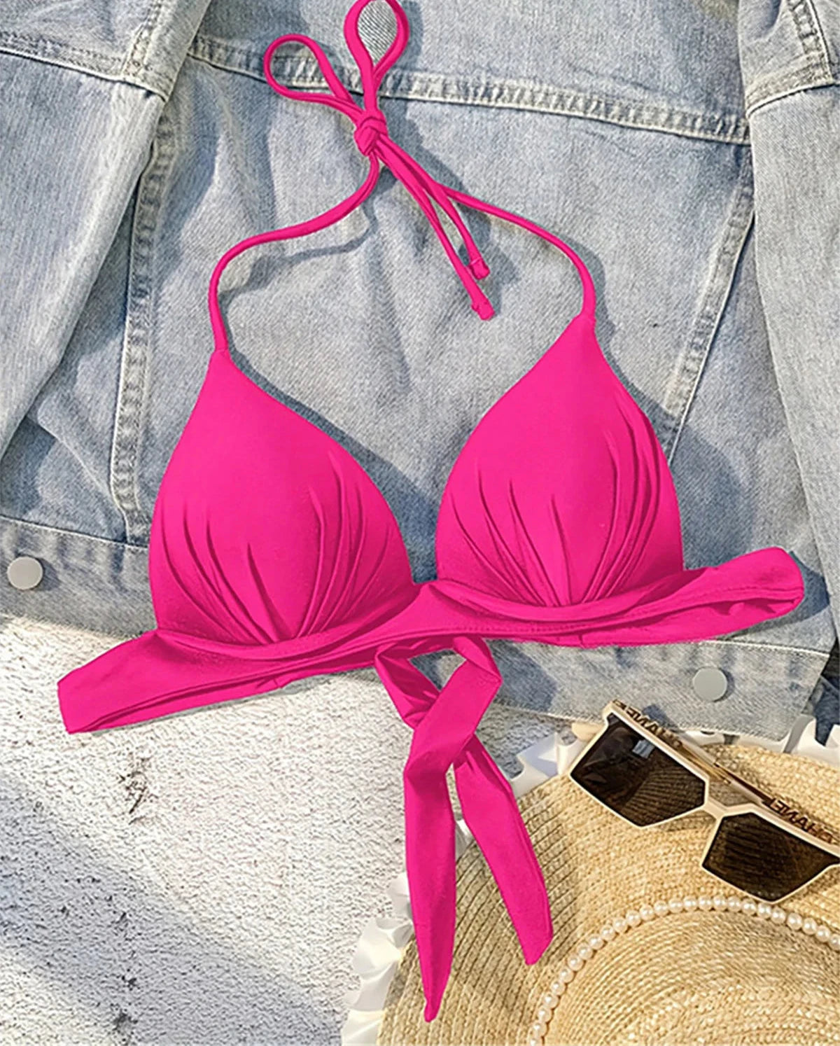 Bra Cup Halter Bikini Top