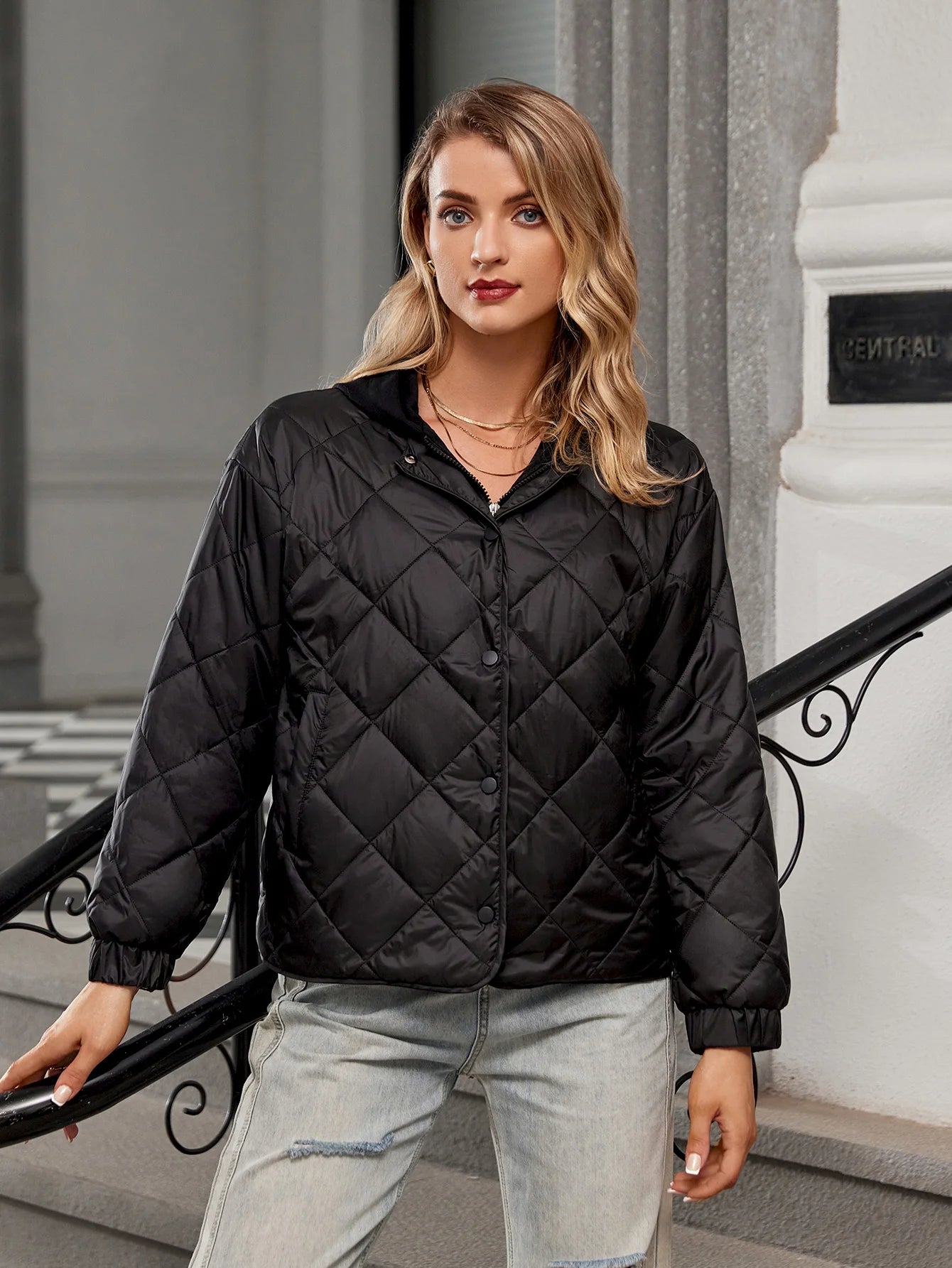 Quilted Two-Piece Style Hooded Parka