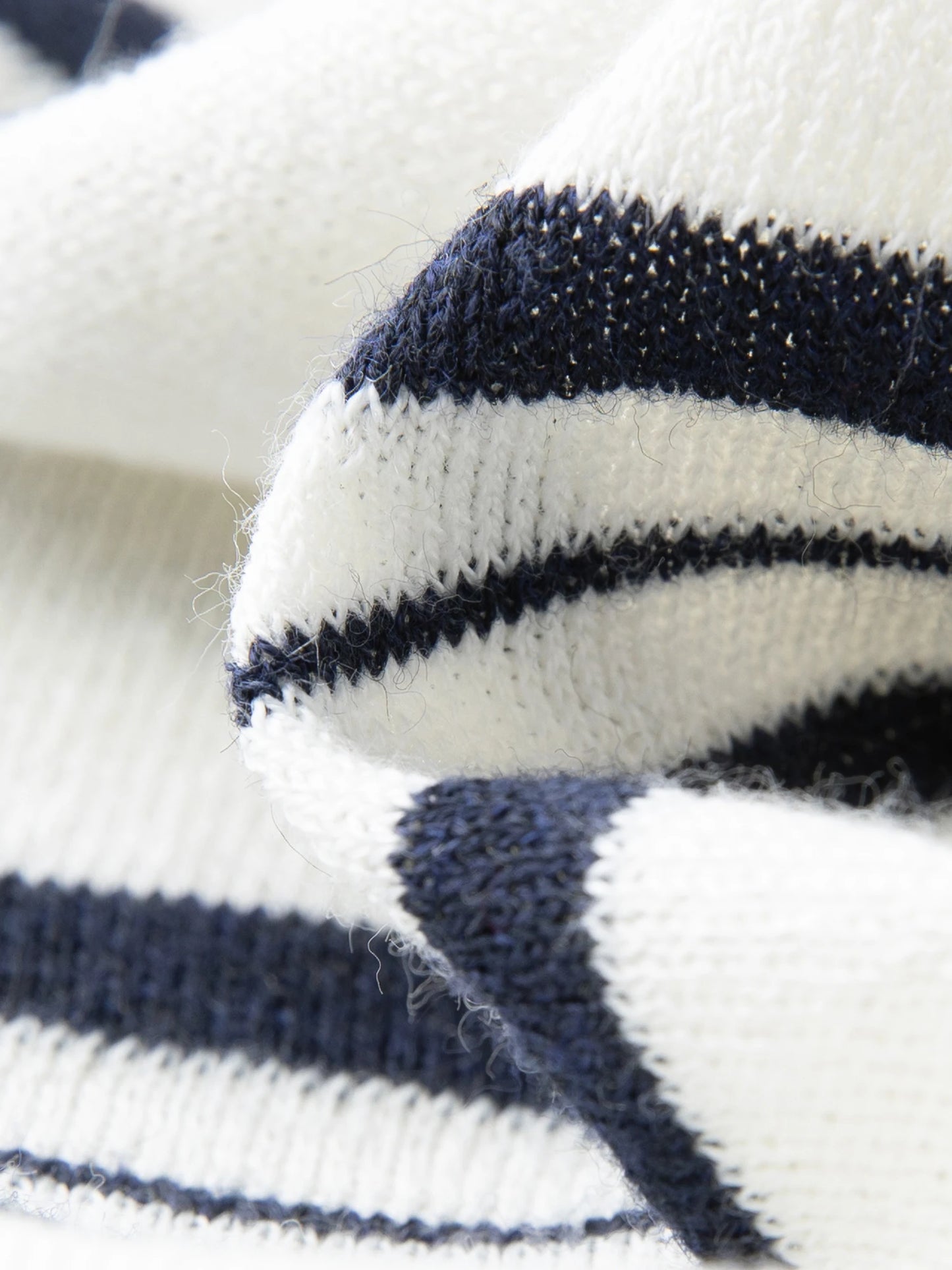 Striped Shawl and Sweater Skirt Set - Contrasting Knit Two-Piece