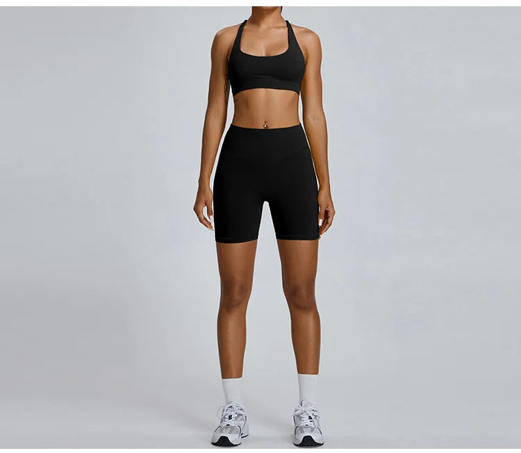Women's Seamless Buttock Lift Sports Shorts  Running Scrunch Workout Yoga High Waist Gym Shorts