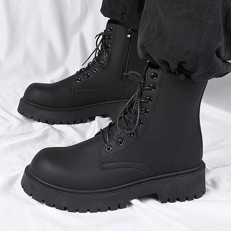 Men's Platform Genuine Leather Boots