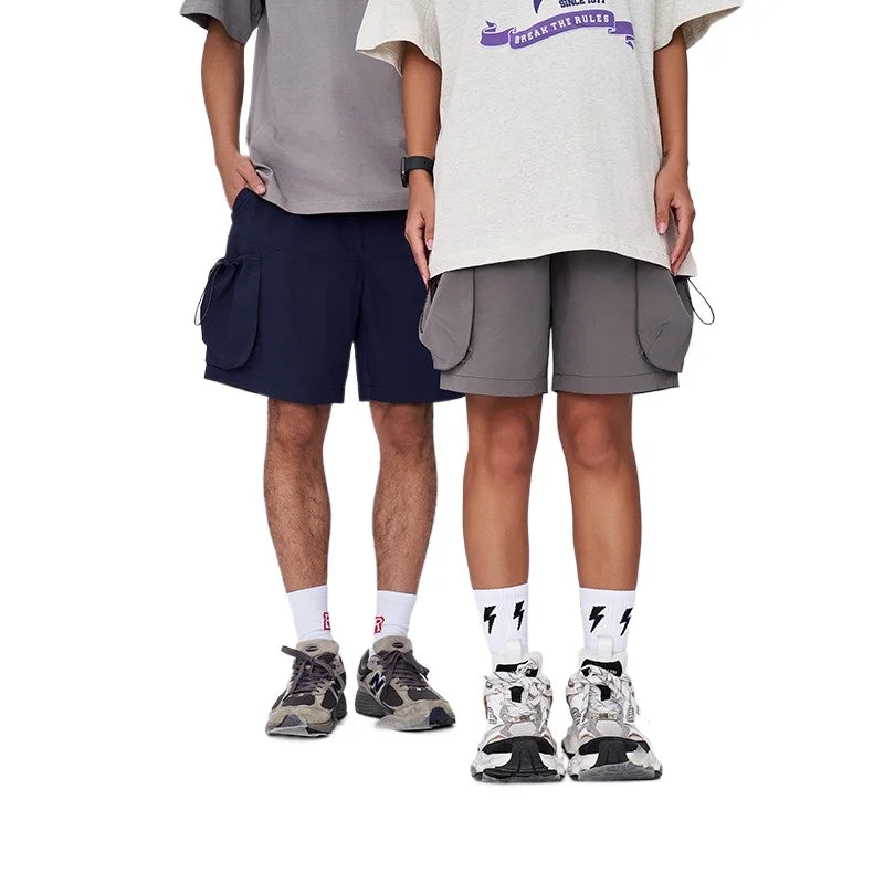 Men's Multi-Pocket Sports Shorts - Waterproof Drawstring