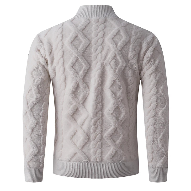 Stand Collar Anti-Pilling Half Zipper Knit Pullover