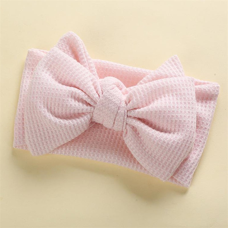 Infant Baby Girl Bow Headband Cute Stretch Bowknot Sweat Hair Bands Clothing Accessories