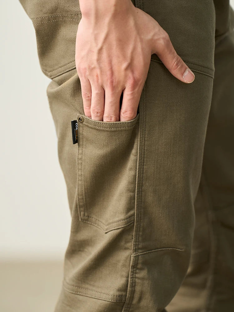 Men's Draping Motorcycle Riding Jeans - Fashion Denim Trousers